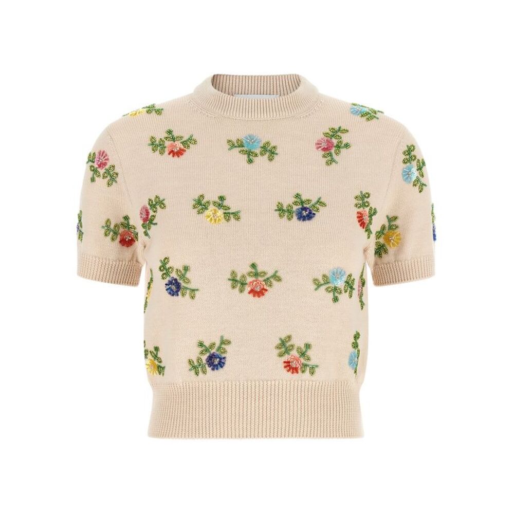 Paco Rabanne Women Sweater With Beads Embroidery